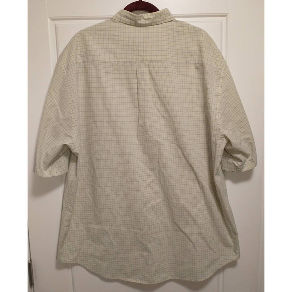 Saddlebred Easy Care Button Down Shirt. Men's XXL Tall. Yellow/Blue. - Picture 2 of 6